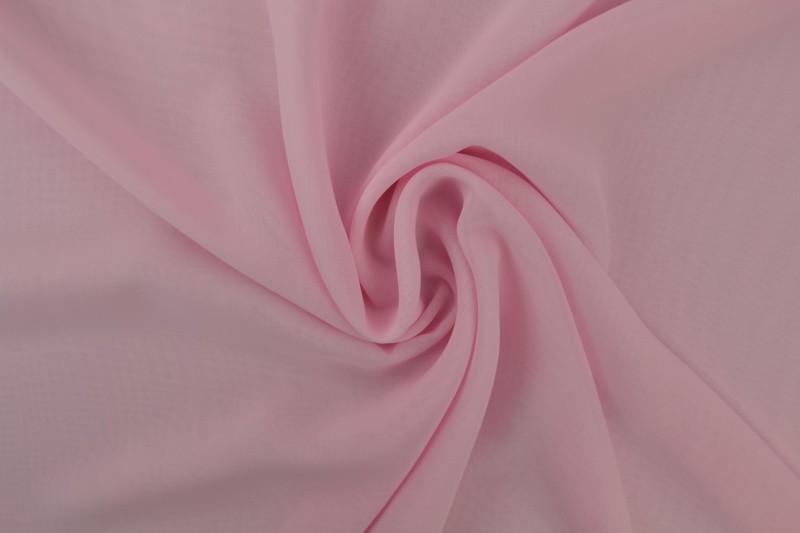 Chiffon stof baby roze