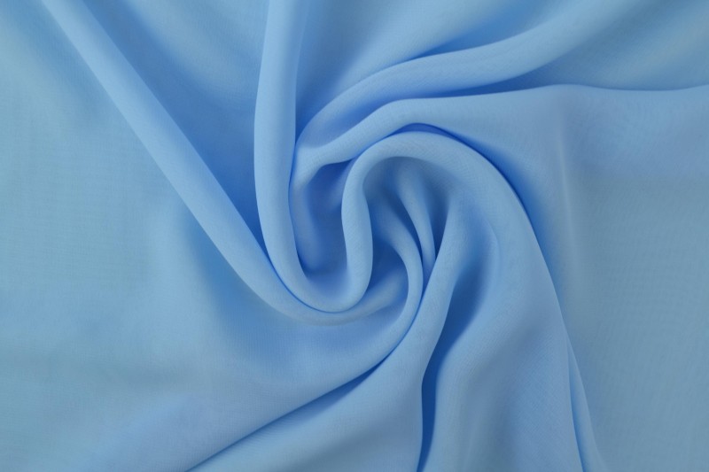 Chiffon stof baby blauw