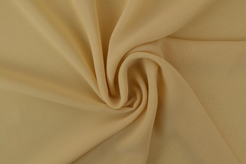 Beige chiffon stof