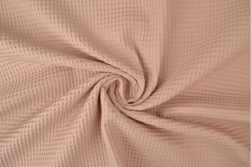 Wafelstof - Dusty roze