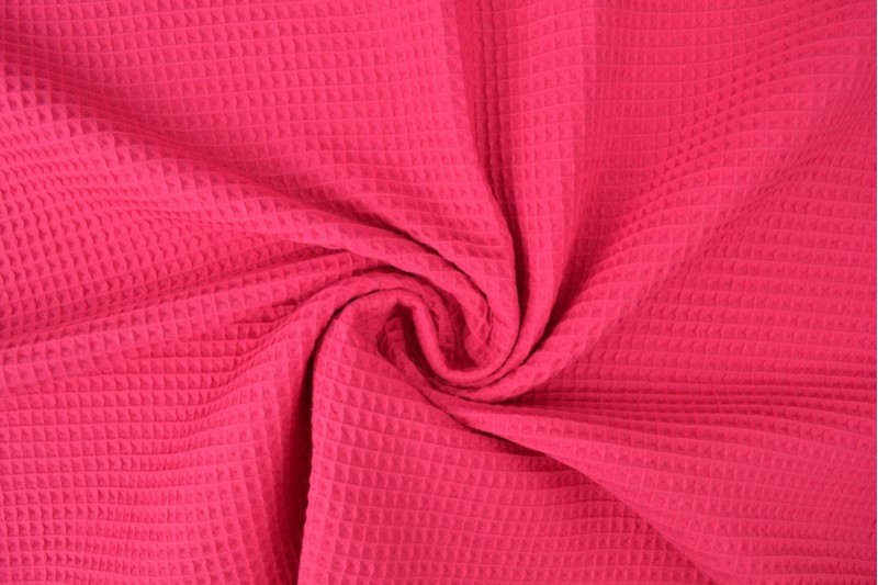 Wafelstof - Fuchsia