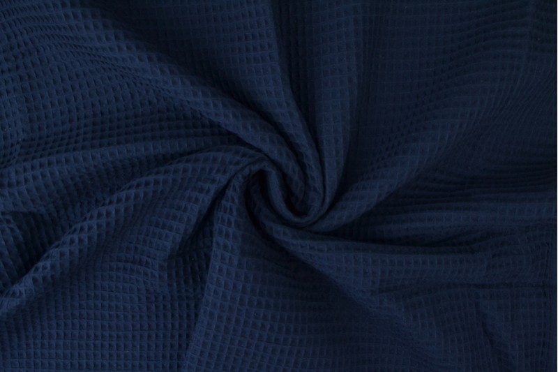 Wafelstof - Navy