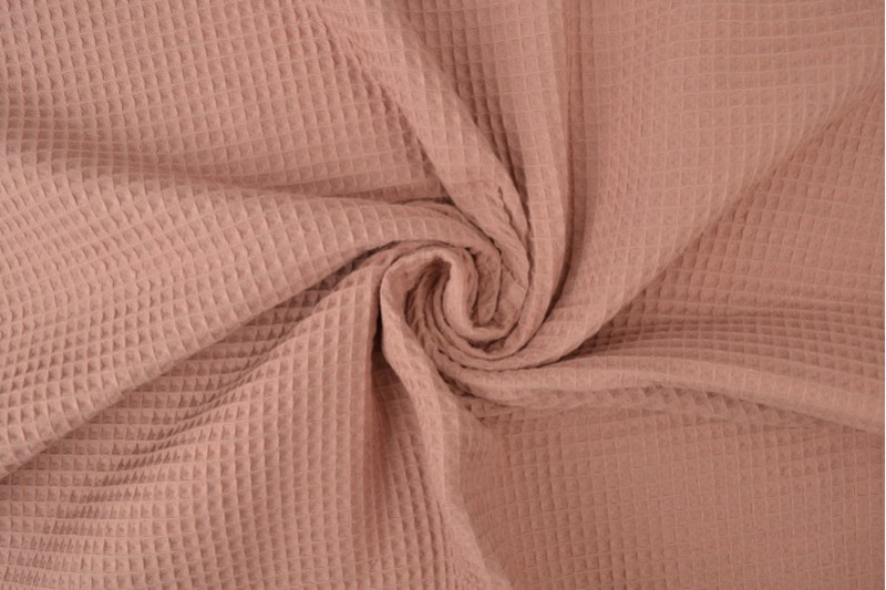 Wafelstof - Oud roze