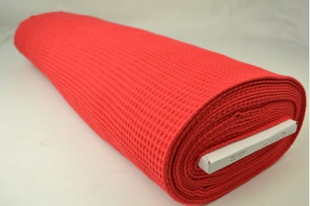 Wafelstof - Rood - Rol