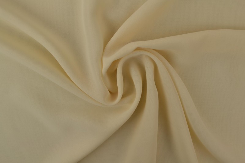 Chiffon stof champagne
