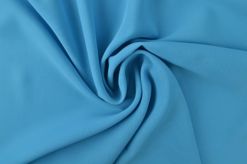 Chiffon stof petrol