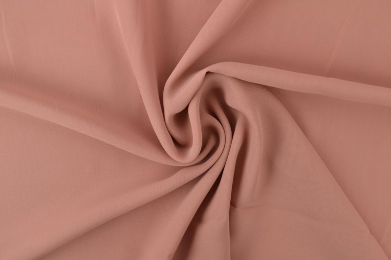 Chiffon stof oud roze