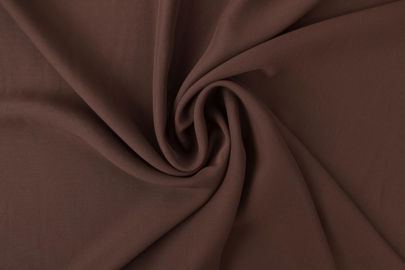 Chiffon stof bruin