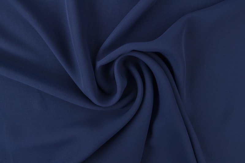 Chiffon stof marineblauw