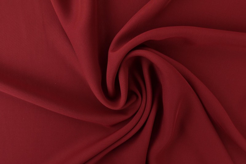 Bordeaux rood chiffon stof