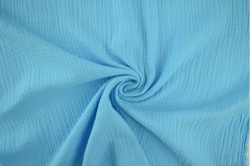 Double gauze - Aqua blauw