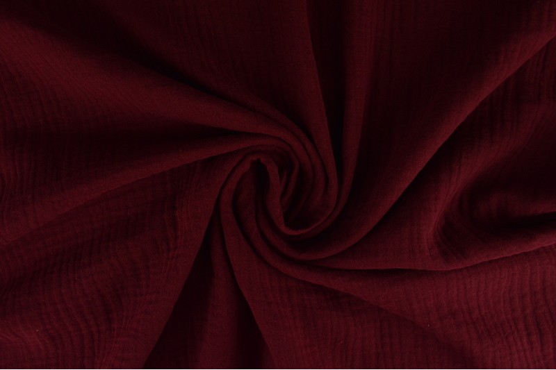 Double gauze - Bordeaux rood
