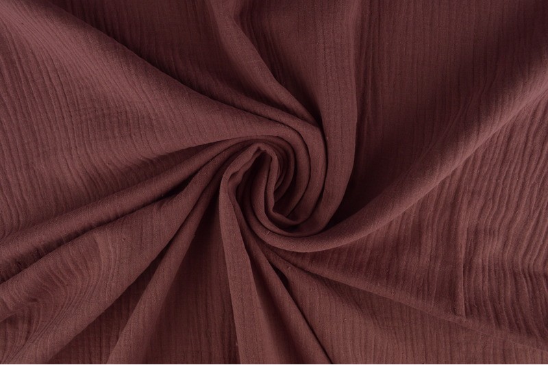 Double gauze - Donker oud roze