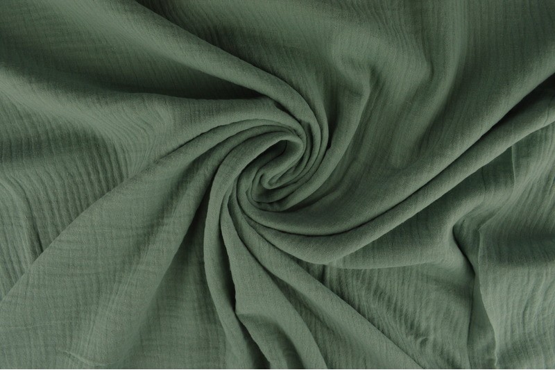 Double gauze - Oud groen