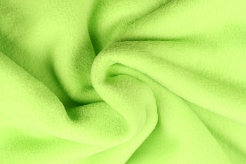 Fleece stof - Limoengroen