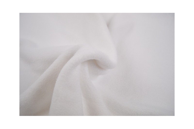Fleece stof - Wit