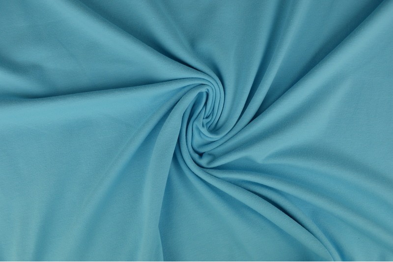 Katoen tricot - Aqua blauw