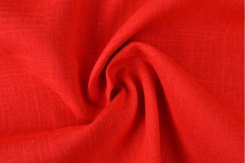 Linnen viscose - Rood