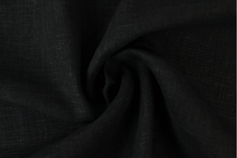Linnen viscose - Zwart