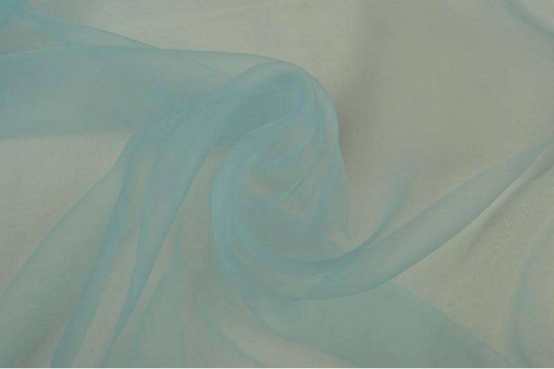 Organza stof - Baby blauw