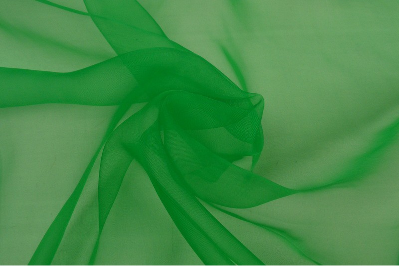 Organza stof - Groen