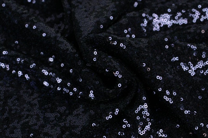 Paillettenstof - Navy