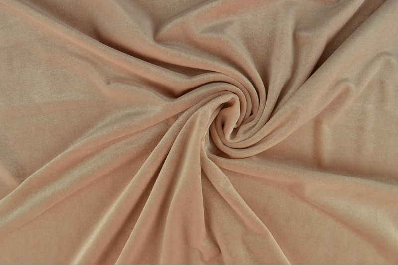 Velvet stof - Baby roze