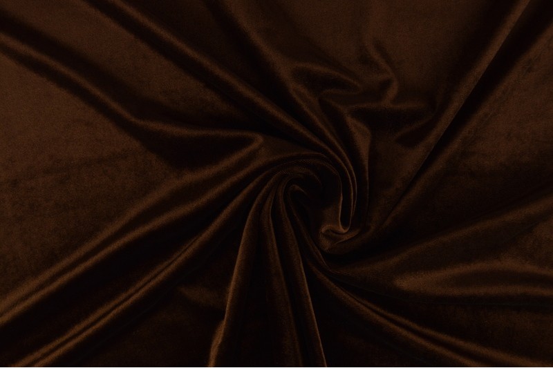 Velvet stof - Bruin