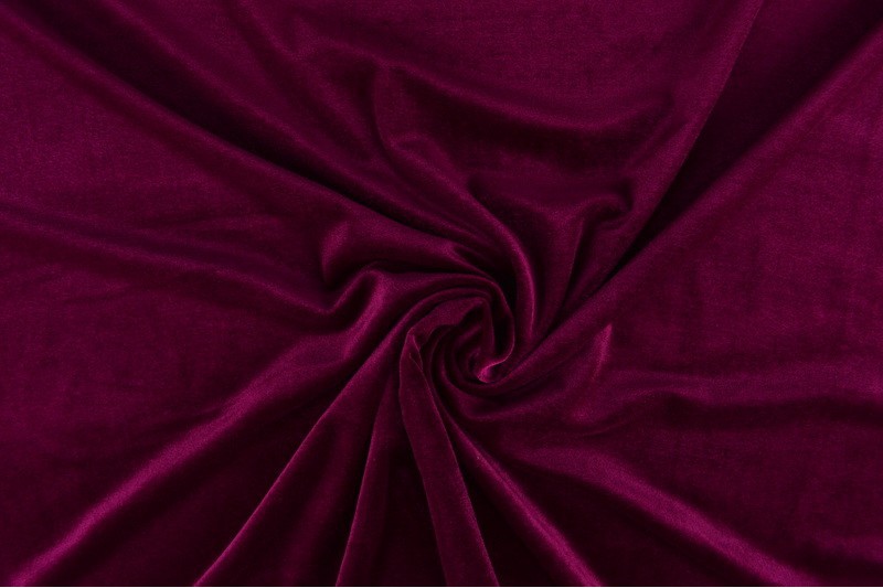Velvet stof - Cassis