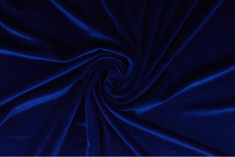 Velvet stof - Donkerblauw