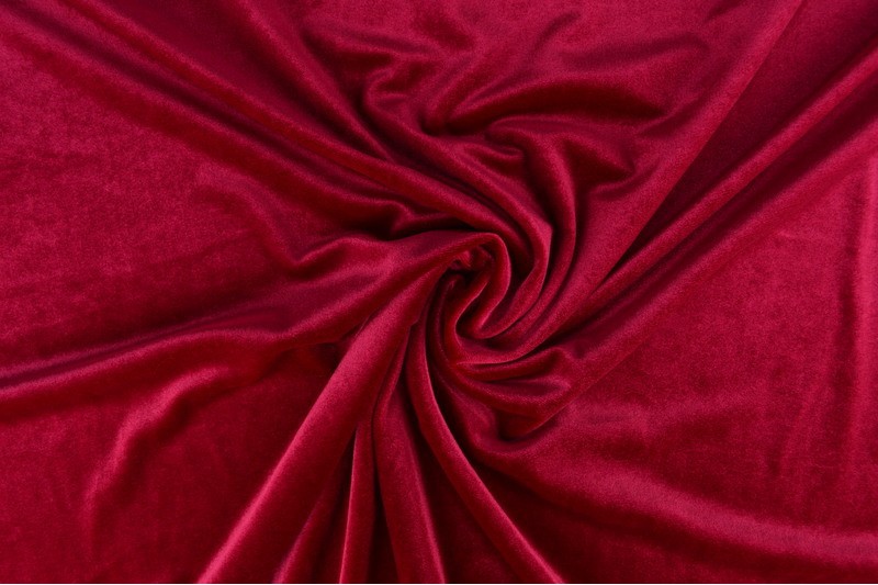 Velvet stof - Koraalroze