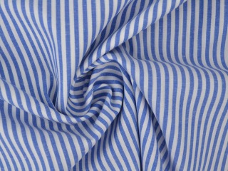 Boerenbont stof - Blauw 2,5mm gestreept