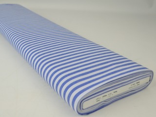 Boerenbont stof - Blauw 6,5mm gestreept - Small - Rol
