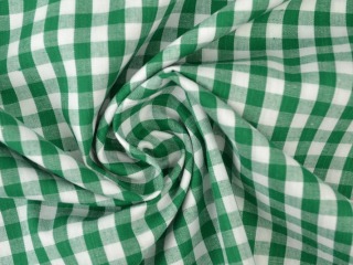 Boerenbont stof - Donkergroen 6,5mm geruit