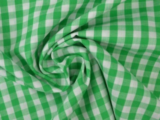 Boerenbont stof - Groen 6,5mm geruit