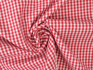 Boerenbont stof - Rood 2,5mm ruit