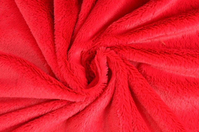 Zachte bont stof - Rood