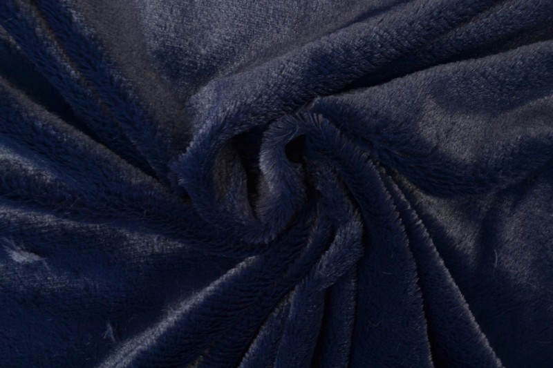 Zachte bont stof - Navy