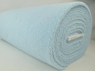 Teddy bont stof - Baby blauw - Bouclé stof - Afbeelding 2