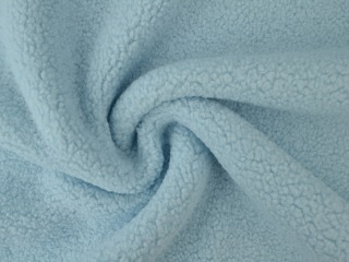 Teddy bont stof - Baby blauw