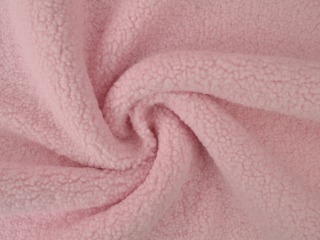 Teddy bont stof - Baby roze