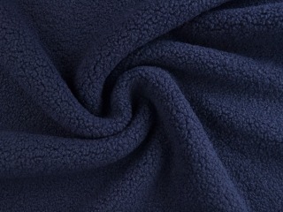 Teddy bont stof - Navy