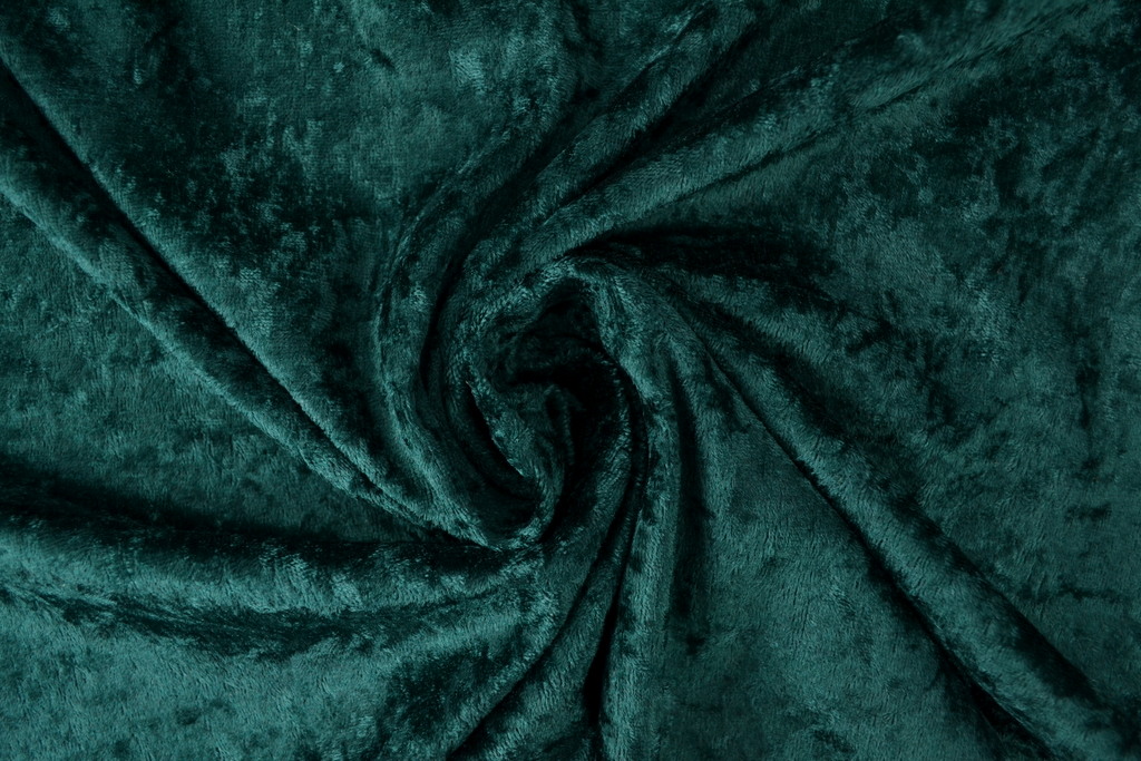 Crushed velvet - Donkergroen