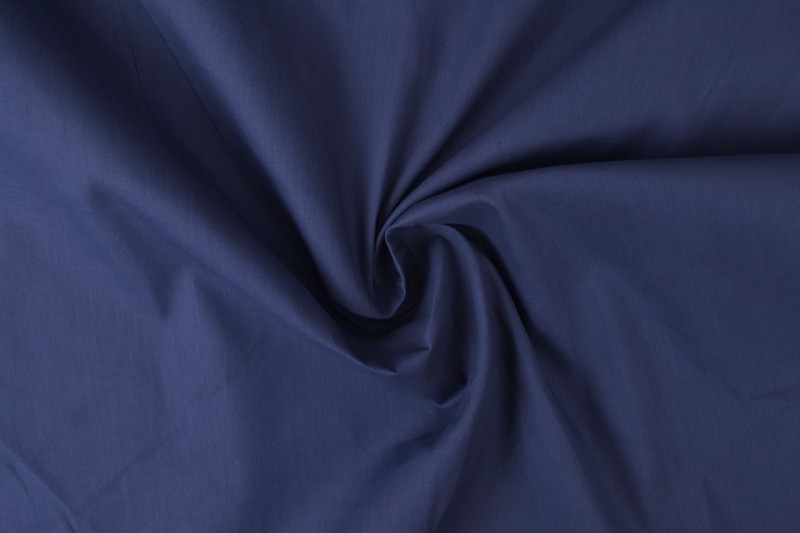 Brandvertragende katoen stof 300cm breed - Marineblauw