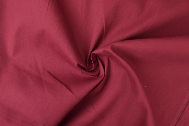 Brandvertragende katoen stof 300cm breed - Bordeaux rood